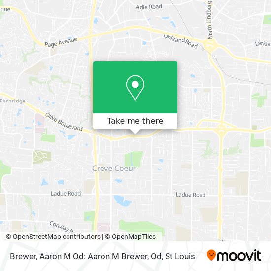 Mapa de Brewer, Aaron M Od: Aaron M Brewer, Od