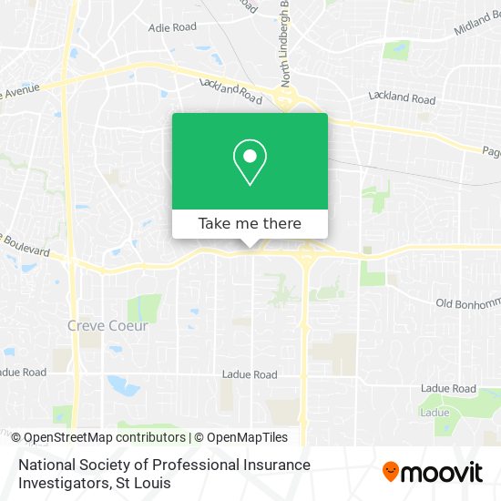 National Society of Professional Insurance Investigators map