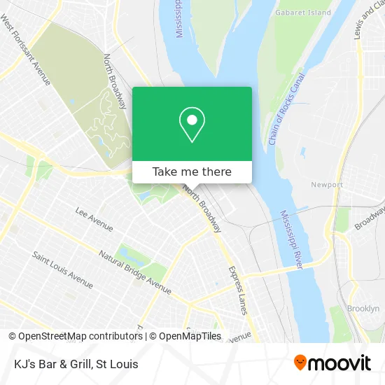 KJ's Bar & Grill map