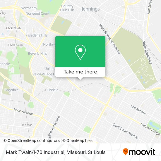 Mapa de Mark Twain / I-70 Industrial, Missouri