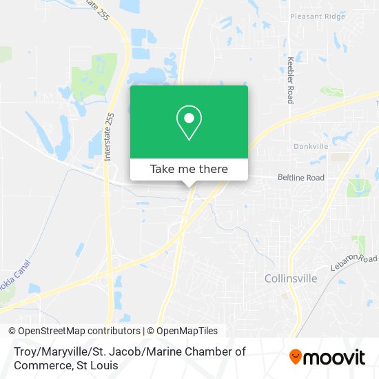 Troy / Maryville / St. Jacob / Marine Chamber of Commerce map