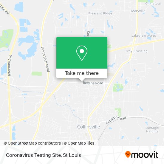 Mapa de Coronavirus Testing Site