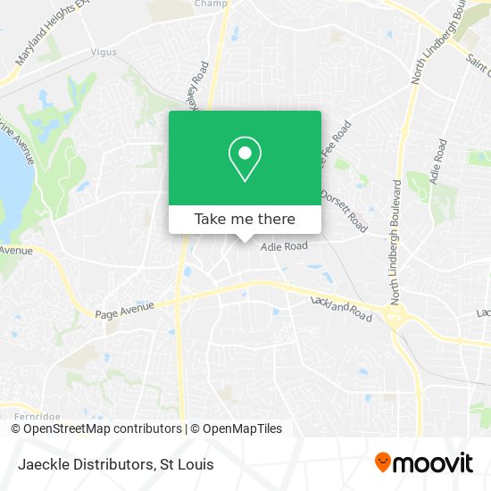 Jaeckle Distributors map