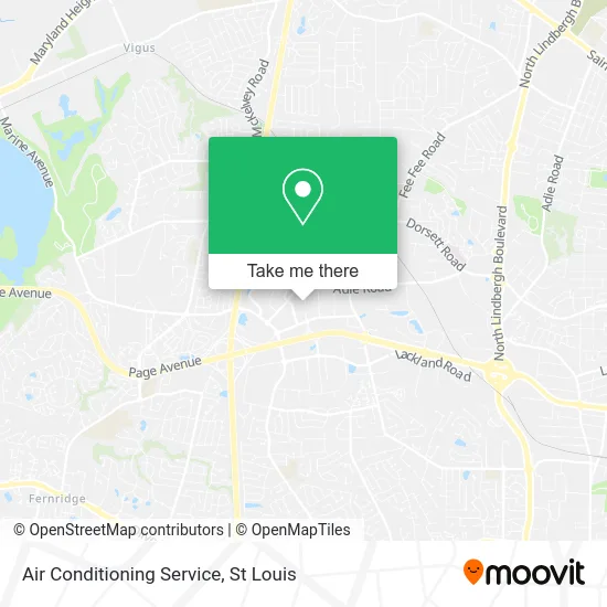 Air Conditioning Service map