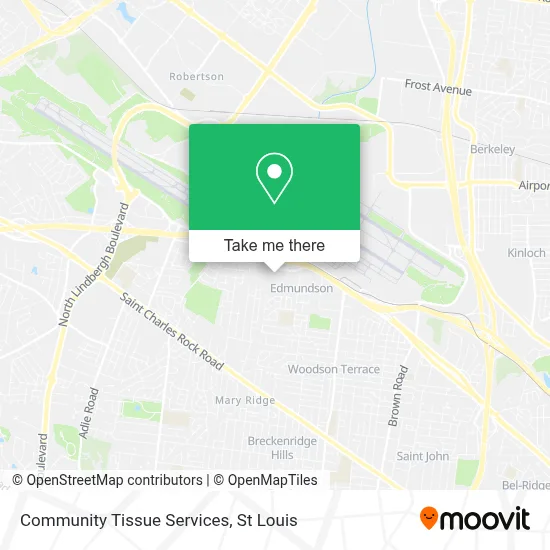 Community Tissue Services map