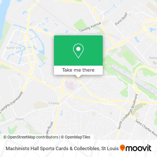 Mapa de Machinists Hall Sports Cards & Collectibles