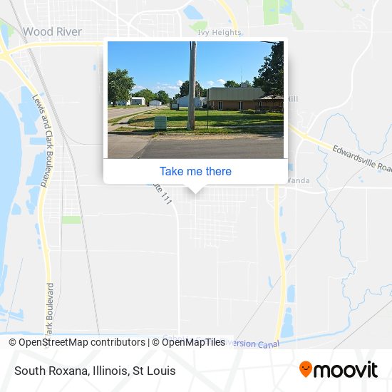 Mapa de South Roxana, Illinois