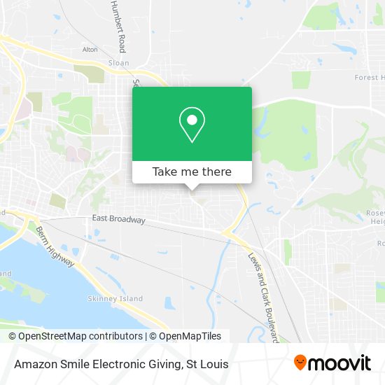Amazon Smile Electronic Giving map