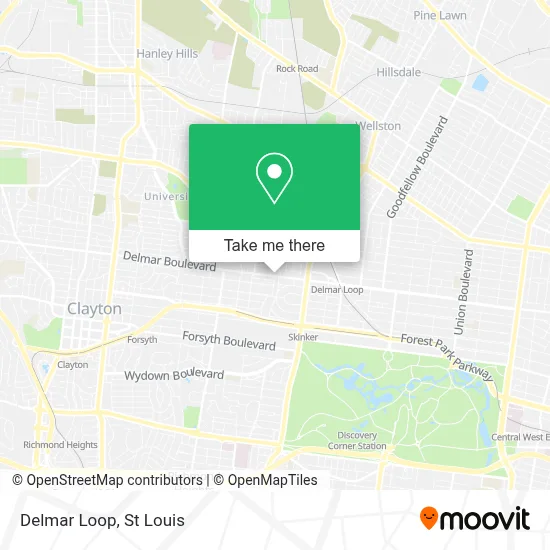 Delmar Loop map
