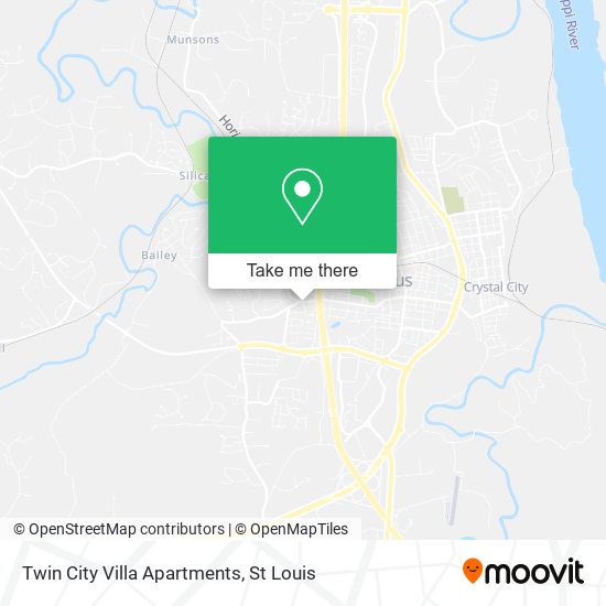 Twin City Villa Apartments map