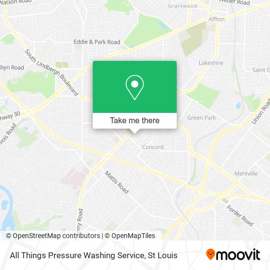 All Things Pressure Washing Service map