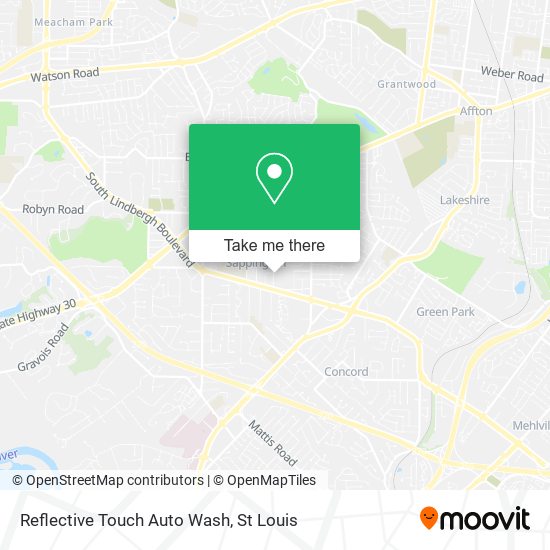 Mapa de Reflective Touch Auto Wash