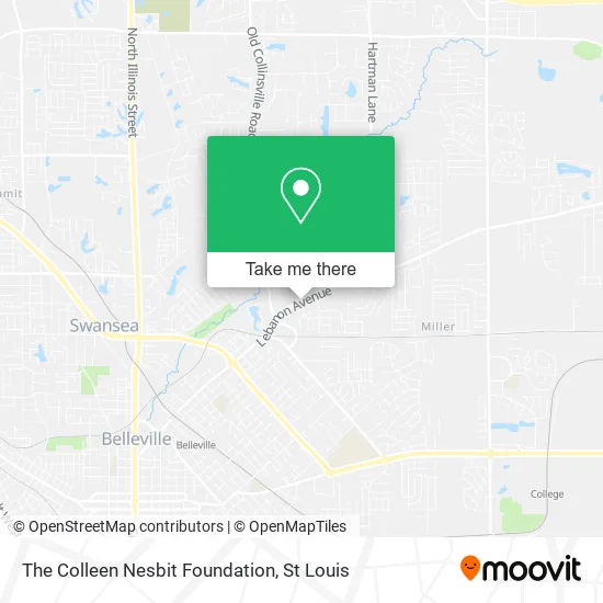 The Colleen Nesbit Foundation map