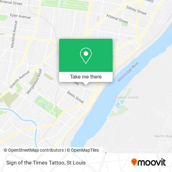Mapa de Sign of the Times Tattoo
