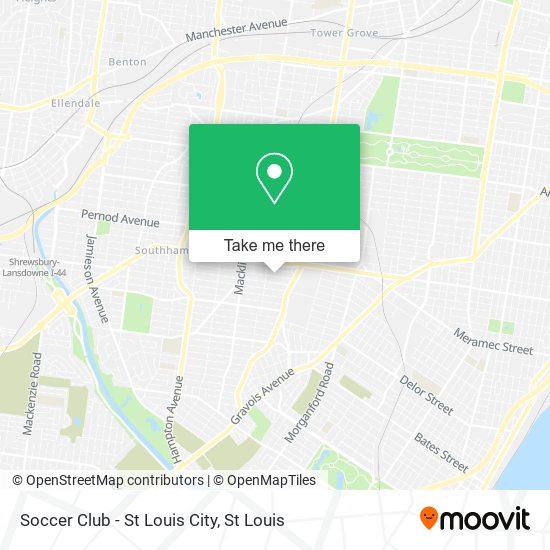 Mapa de Soccer Club - St Louis City