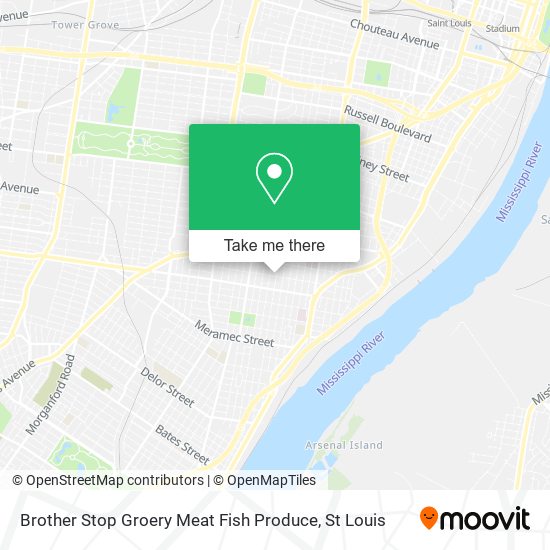 Mapa de Brother Stop Groery Meat Fish Produce