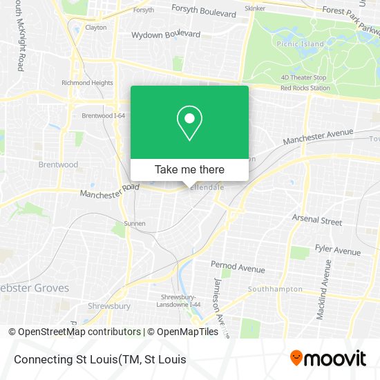 Mapa de Connecting St Louis