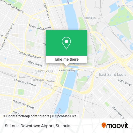Mapa de St Louis Downtown Airport