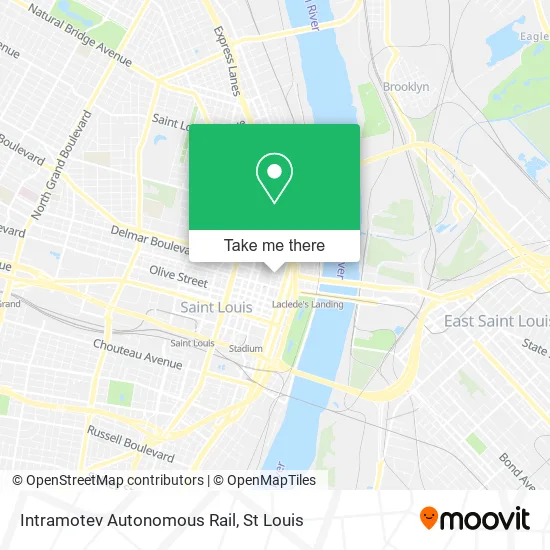 Intramotev Autonomous Rail map