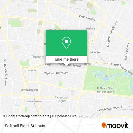 Softball Field map