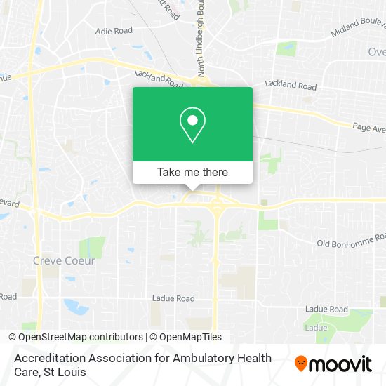 Mapa de Accreditation Association for Ambulatory Health Care