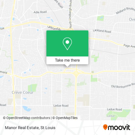 Manor Real Estate map