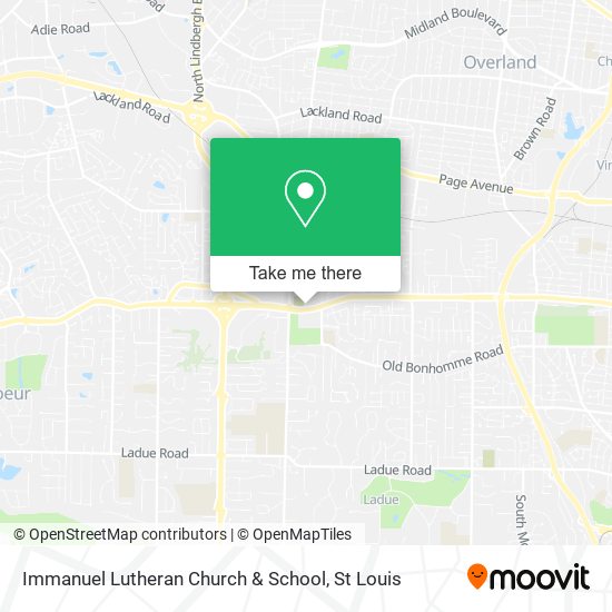 Mapa de Immanuel Lutheran Church & School