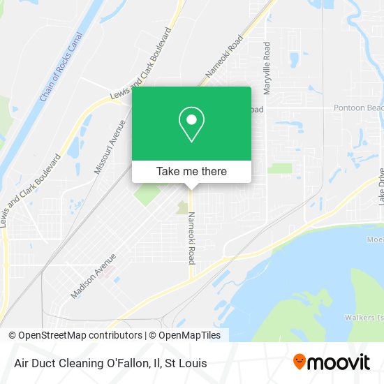 Air Duct Cleaning O'Fallon, Il map