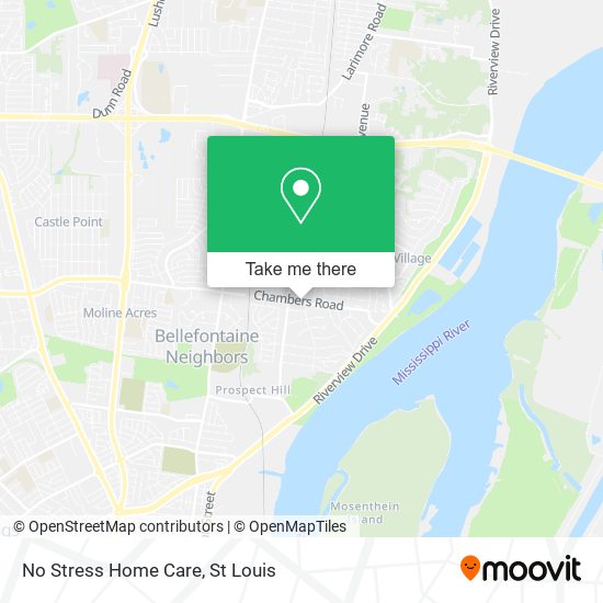 No Stress Home Care map