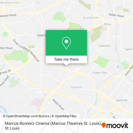 Marcus Ronnie's Cinema (Marcus Theatres St. Louis) map