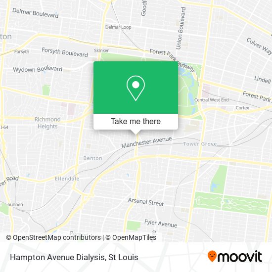 Mapa de Hampton Avenue Dialysis