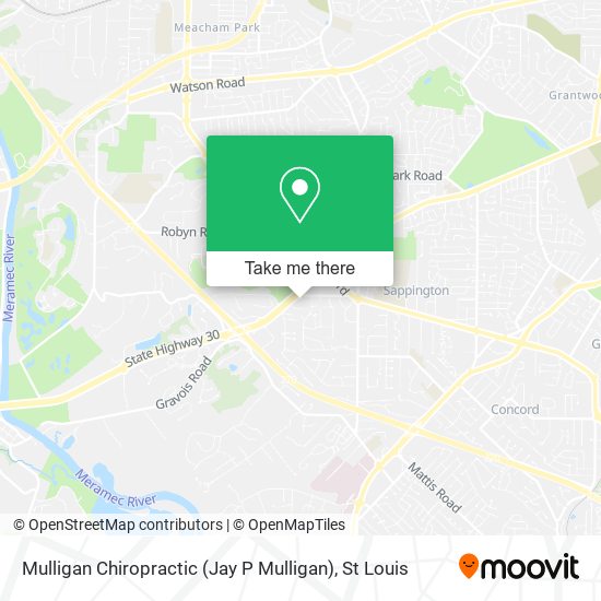 Mulligan Chiropractic (Jay P Mulligan) map