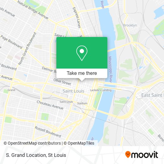 S. Grand Location map