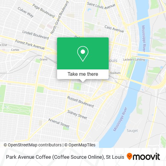 Park Avenue Coffee (Coffee Source Online) map