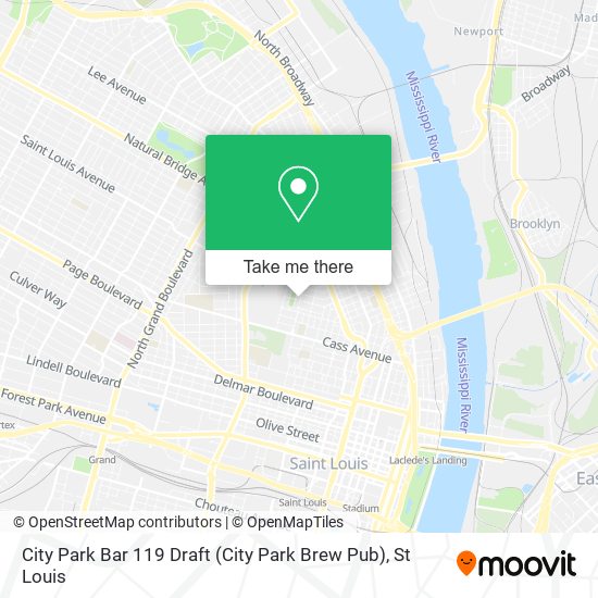 Mapa de City Park Bar 119 Draft (City Park Brew Pub)