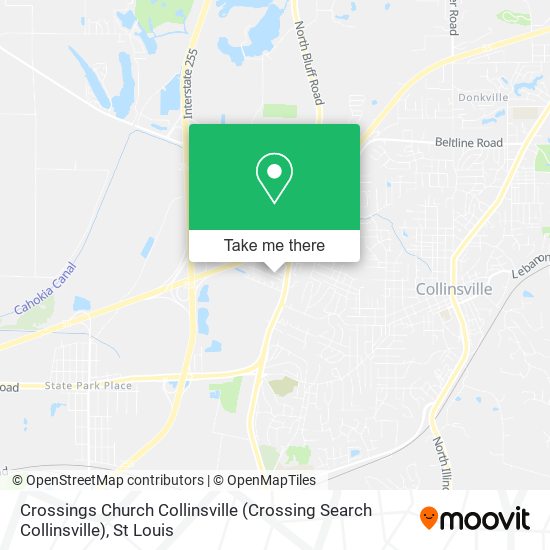 Mapa de Crossings Church Collinsville (Crossing Search Collinsville)