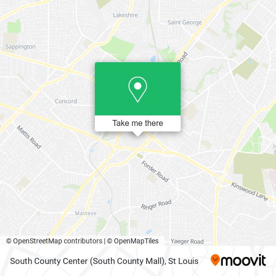 South County Center (South County Mall) map