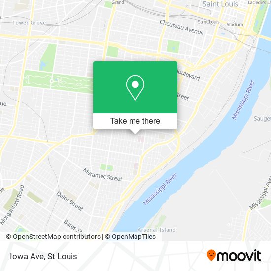Mapa de Iowa Ave
