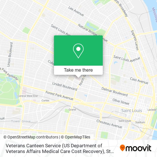 Veterans Canteen Service (US Department of Veterans Affairs Medical Care Cost Recovery) map