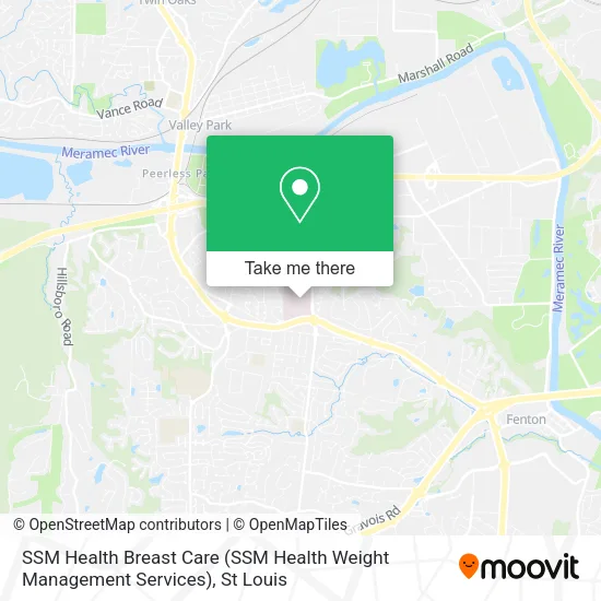 SSM Health Breast Care (SSM Health Weight Management Services) map