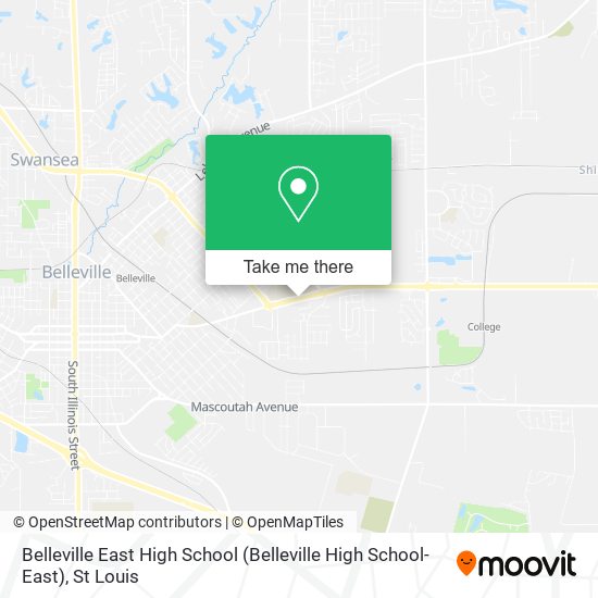 Belleville East High School map