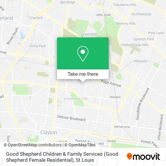 Good Shepherd Children & Family Services (Good Shepherd Female Residential) map