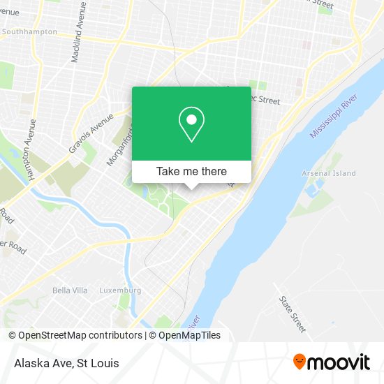 Mapa de Alaska Ave