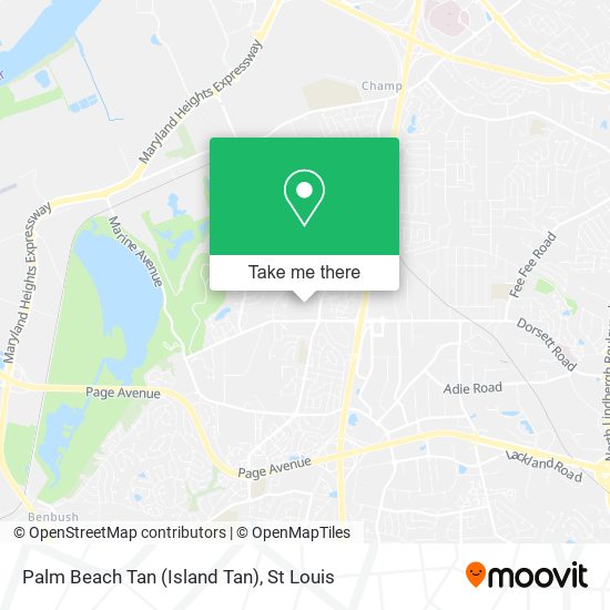 Mapa de Palm Beach Tan (Island Tan)