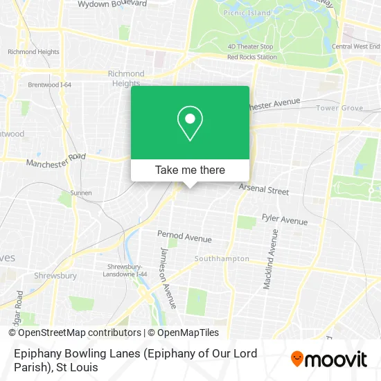 Epiphany Bowling Lanes (Epiphany of Our Lord Parish) map