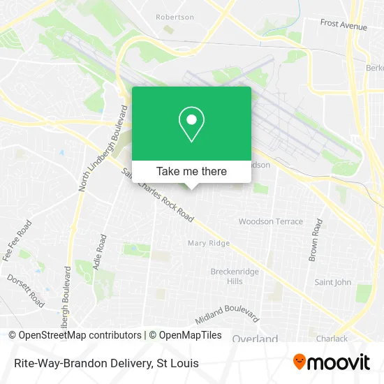 Rite-Way-Brandon Delivery map