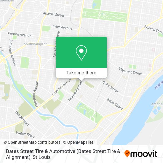 Mapa de Bates Street Tire & Automotive