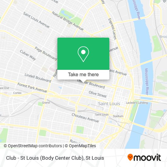 Club - St Louis (Body Center Club) map
