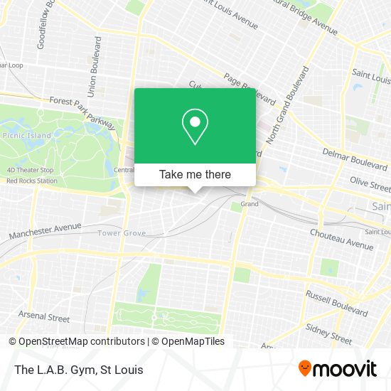Mapa de The L.A.B. Gym
