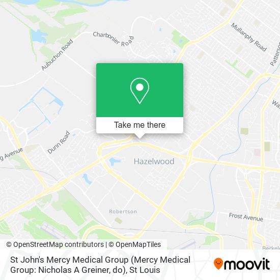 St John's Mercy Medical Group (Mercy Medical Group: Nicholas A Greiner, do) map